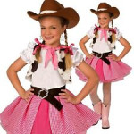 Disfraz de vaquera rosa Morph para niñas, disfraces de Halloween de vaquera para niñas