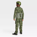 Traje militar niño, soldado, disfraz, enterizo, halloween, camuflaje