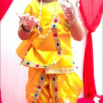 Traje Yellow Krishna, culturas Indú, India