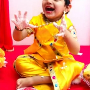 Traje Yellow Krishna, culturas Indú, India
