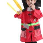 Disfraz de bombero con herramientas para niños, disfraz de bombero de simulación