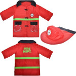 Disfraz de bombero con herramientas para niños, disfraz de bombero de simulación