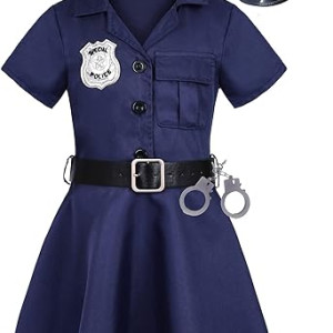 Traje de policia, vestido niños, profesiones, disfraz, halloween