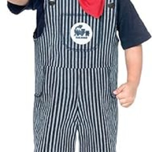 Traje de conductor de trenes para niños, profesiones, halloween, disfraz