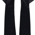 Guantes de satén de 21 pulgadas de largo para fiesta de noche para mujer, disfraz, cosplay, halloweeen