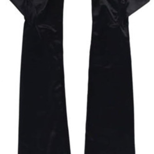 Guantes de satén de 21 pulgadas de largo para fiesta de noche para mujer, disfraz, cosplay, halloweeen