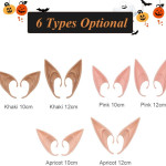 Orejas de Elfo para Halloween Cosplay, hada, bosque mágico, disfraz, cuento, fantasía