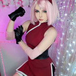 Cosplay Shippuden Haruno Sakura Disfraz Naruto, Boruto