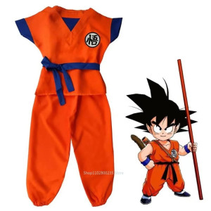 Disfraz de Goku niño, Dragon Ball, cosplay, anime, halloween