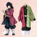 Disfraz de Giyuu Tomioka Haori Demon Slayer, capa Tomioka