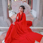 Disfraz chino tradicional para mujer, vestido de Hanfu fluido, arte marcial, baile chino, ropa de actuación Kimono
