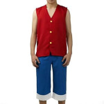 Cosplay de Luffy pre timeskip, One piece, anime, halloween