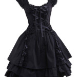 Disfraz, cosplay Lolita, talla grande, bruja gotica