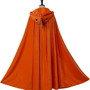 Traje de cosplay para hombre de motosierra Pochita Denji Pochita largo con capucha capa