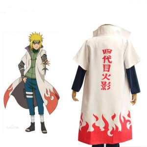 Capa de cuarto Hokage, Minato, Naruto, Cosplay, disfraz, adulto