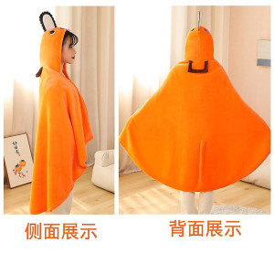 Traje de cosplay para hombre de motosierra Pochita Denji Pochita largo con capucha capa