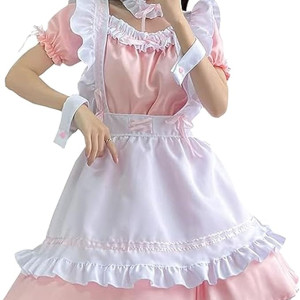Disfraz de sirvienta francesa de anime, disfraz de Lolita, maid