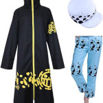 Cosplay de Trafalgar Law, One piece, anime, adulto, halloween