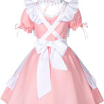Disfraz de sirvienta francesa de anime, disfraz de Lolita, maid