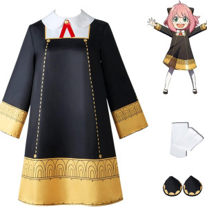 Vestido de Anya Forger Spy x Family, cosplay, anime, disfraz, halloween