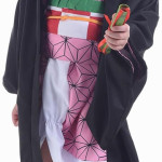 Traje De Cosplay De Nezuko Anime Japonés Para Niñas, Conjunto De Uniforme De Kimono Para Niños