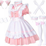 Disfraz de sirvienta francesa de anime, disfraz de Lolita, maid