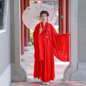 Disfraz chino tradicional para mujer, vestido de Hanfu fluido, arte marcial, baile chino, ropa de actuación Kimono