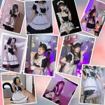 Disfraz de sirvienta francesa de anime, disfraz de Lolita, maid