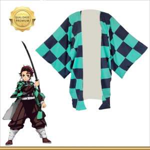 Haori de Tanjiro Kamado, Demons Slayer, Kimetsu no yaiba, anime, cosplay, disfraz