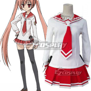 Uniforme japones rojo, cosplay, anime, marinero, lucky stars, hidan no aria, halloween