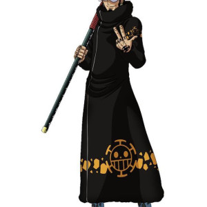 Cosplay de Trafalgar Law, One piece, anime, adulto, halloween