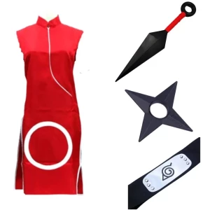 Cosplay Shippuden Haruno Sakura Disfraz Naruto, Boruto