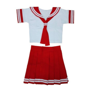 Uniforme japones rojo, cosplay, anime, marinero, lucky stars, hidan no aria, halloween