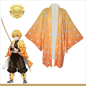 Haori de Zenitsu Agatsuma, Demons Slayer, Kimetsu no yaiba, anime, cosplay, disfraz