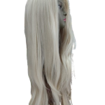 Peluca rubia larga, disfraz, halloween, cosplay