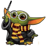 Cobija de Yoda vestido de Harry Potter, Star wars