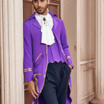 Chaqueta estilo steampunk vintage para hombre, vampiro, disfraz gótico victoriano de Halloween