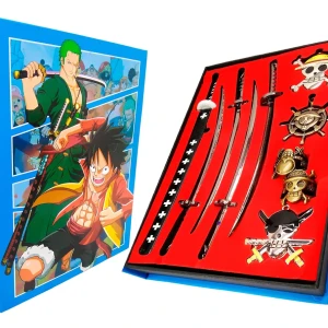 Set de dijes y Katanas de One Piece, Zoro, Luffy