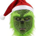 Mascara del Grinch, látex