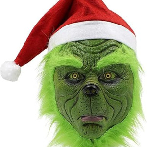 Mascara del Grinch, látex