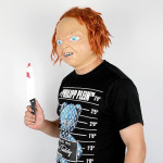 Máscara de Chucky, máscara de malvado de Chucky, máscara de payaso aterrador de Halloween, máscara de muñeca Chucky fantasma aterrador para disfraz de Chucky Cosplay