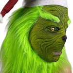 Mascara del Grinch, látex