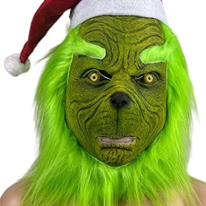 Mascara del Grinch, látex
