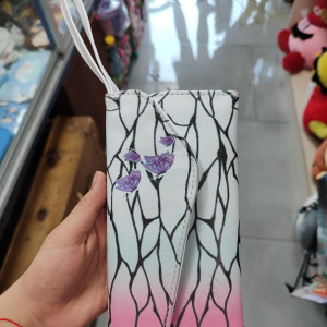 Cartera de Shinobu haori, Kimetsu, Demons slayer, anime, billetera