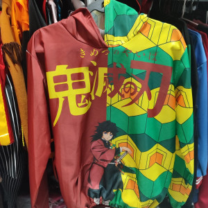 Sueter de Tomioka impermeable mita y mita, demons slayer, kimetsu no yaiba, sueta, abrigo, sudadera, anime