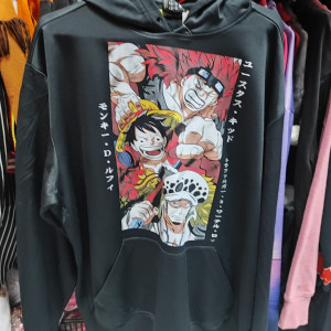 Sueter One piece, Luffy, Trafalgar Law, Eustass Kid, sueta, abrigo, sudadera, anime