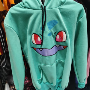 Sueter Pokemon, bulbasaur, sueta, abrigo, sudadera, videojuegos