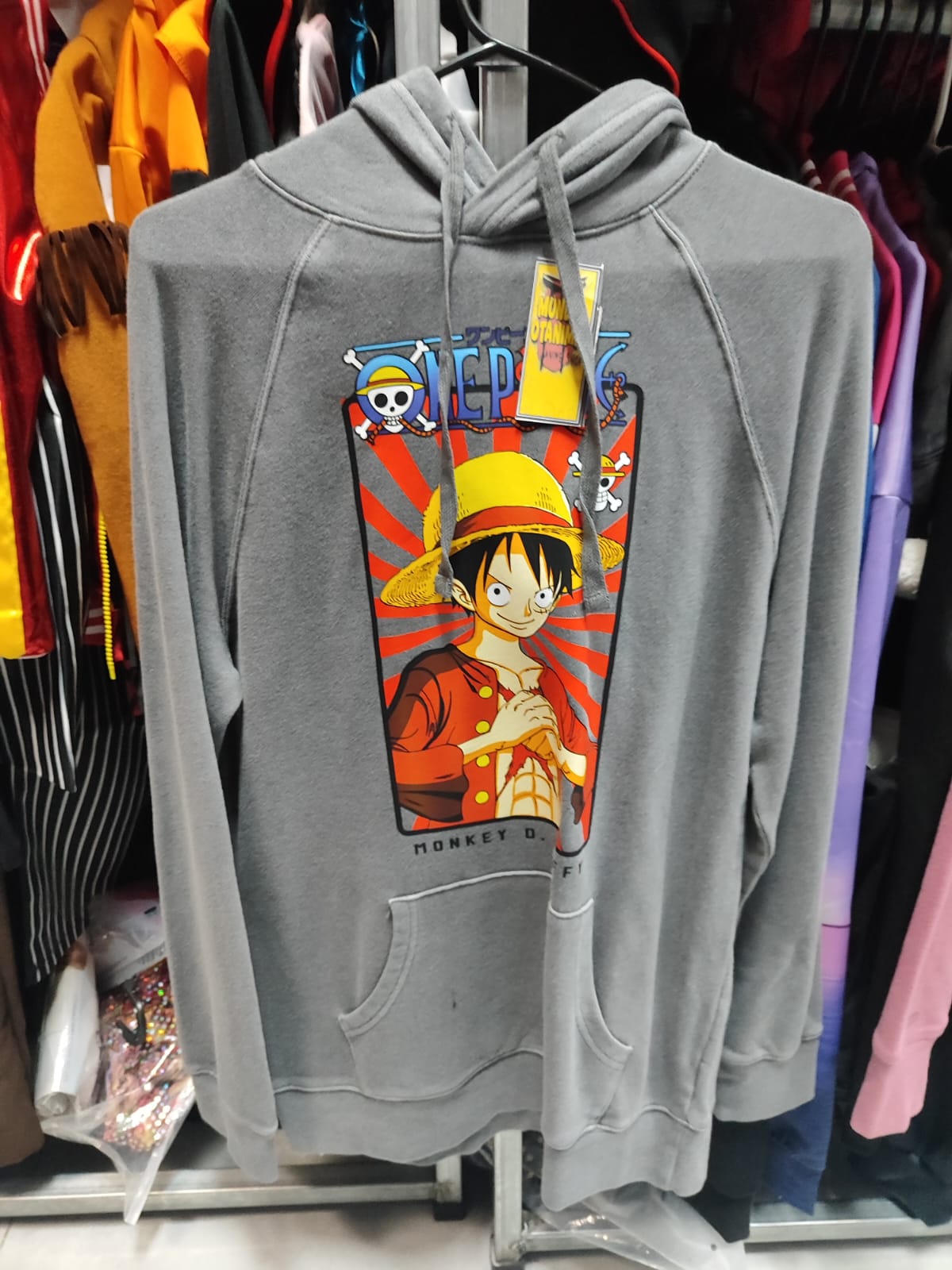 Sueter gris de Luffy One piece sueta abrigo sudadera anime