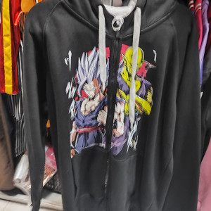 Sueter de Dragon Ball con zipper para adultos, Gohan, Piccoro, sueta, abrigo, sudadera