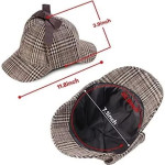 Sombrero unisex para adultos y niños, sombrero de boina, sombrero de detective,  investigador, sombrero de cosplay, sombrero de deerstalker